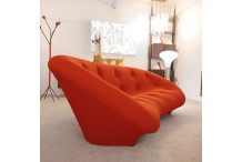 Chaise longue à reglage continu, Noire